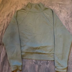 Cropped Green Turtleneck Crewneck, Women’s M